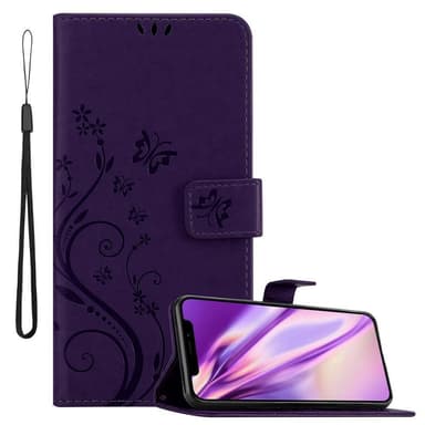 iPhone XR Suojakuori Lompakkokotelo (Violetti)