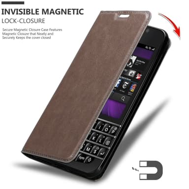 Blackberry Q10 Suojakuori Lompakkokotelo (Ruskea)