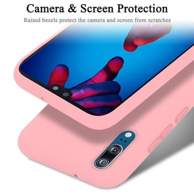 Huawei P20 Suojakuori Kotelo (Vaaleanpunainen)