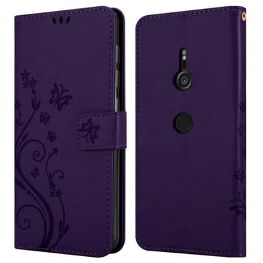 Sony Xperia XZ3 Suojakuori Lompakkokotelo (Violetti)