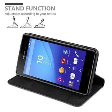 Sony Xperia M4 AQUA Suojakuori Lompakkokotelo (Ruskea)
