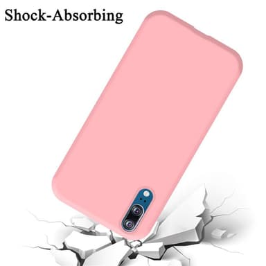 Huawei P20 Suojakuori Kotelo (Vaaleanpunainen)