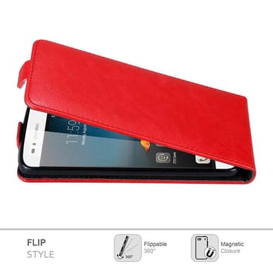 ZTE Blade A612 Suojakuori Lompakkokotelo (Punainen)