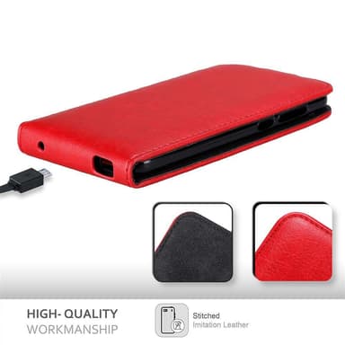 ZTE Blade A612 Suojakuori Lompakkokotelo (Punainen)