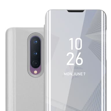 Suojakuori OnePlus 8 Lompakkokotelo (Hopea)