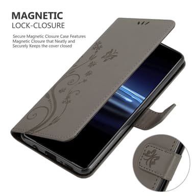 Sony Xperia PRO-I Suojakuori Lompakkokotelo (harmaa)