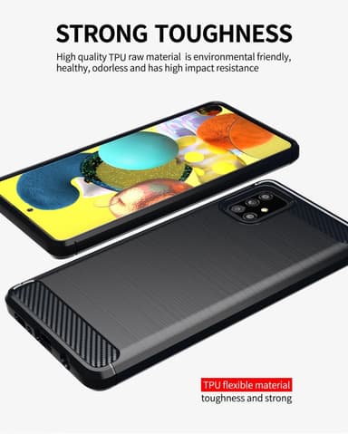 Suojakuori Samsung Galaxy A51 5G Kotelo (Musta)