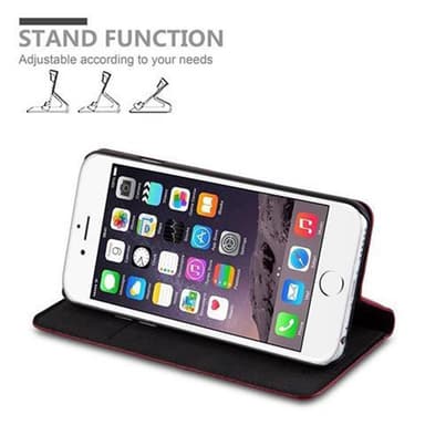 iPhone 6 / 6S Suojakuori Lompakkokotelo (Punainen)