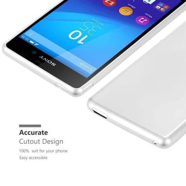 Sony Xperia M4 AQUA Suojakuori Kotelo (Hopea)