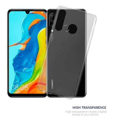 Huawei P30 LITE Suojakuori Kotelo (Läpinäkyvä)