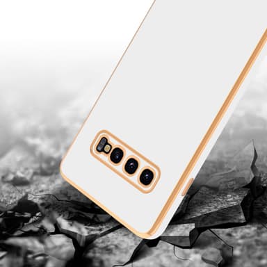 Samsung Galaxy S10 PLUS Suojakuori Cover (Valkoinen)