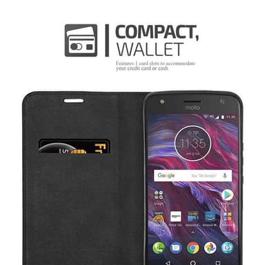 Motorola MOTO X4 Suojakuori Lompakkokotelo (Punainen)