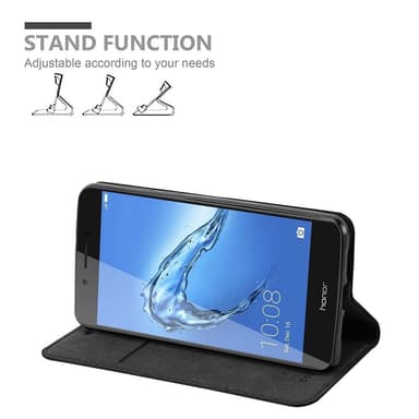 Honor 6C Suojakuori Lompakkokotelo (Musta)