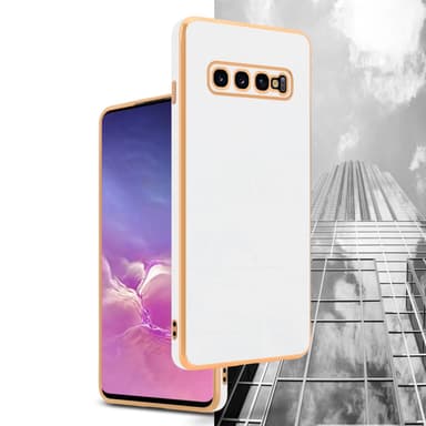 Samsung Galaxy S10 PLUS Suojakuori Cover (Valkoinen)