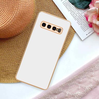 Samsung Galaxy S10 PLUS Suojakuori Cover (Valkoinen)