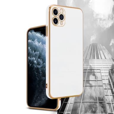 iPhone 11 PRO MAX Suojakuori Cover (Valkoinen)