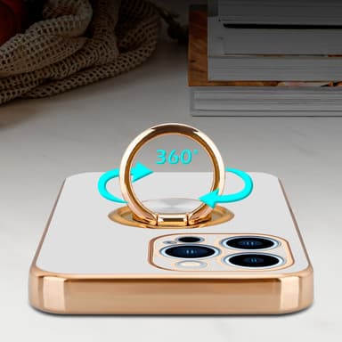 iPhone 13 PRO MAX Suojakuori Kotelo (Valkoinen)
