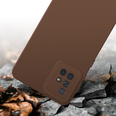 Samsung Galaxy A71 4G Suojakuori Kotelo (Ruskea)
