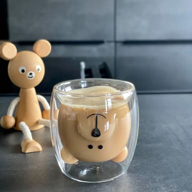 4x Kahvikuppi Termoslasi 230 ml Teelasi Kahvilasi