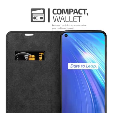 Realme 6 4G / 6s Suojakuori Lompakkokotelo (Ruskea)