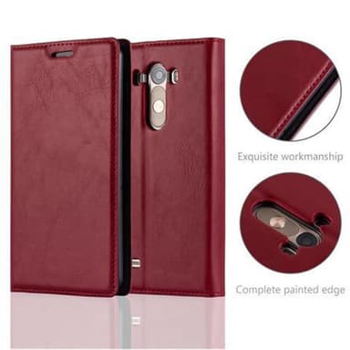 LG G3 Suojakuori Lompakkokotelo (Punainen)