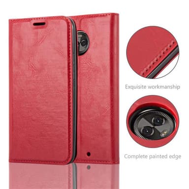 Motorola MOTO X4 Suojakuori Lompakkokotelo (Punainen)