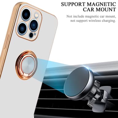 iPhone 13 PRO MAX Suojakuori Kotelo (Valkoinen)