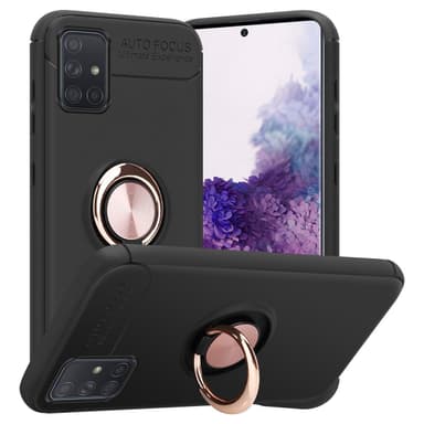 Samsung Galaxy A71 5G Suojakuori Kotelo (Musta)