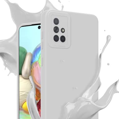 Samsung Galaxy A71 4G Suojakuori Kotelo (Valkoinen)