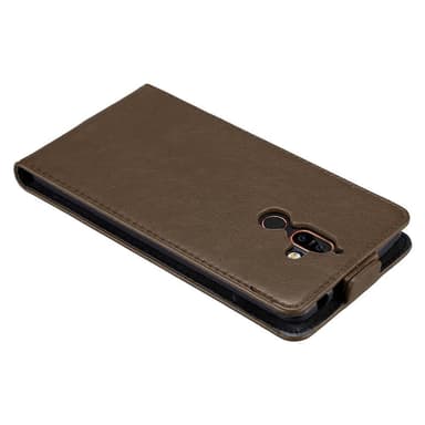 Nokia 7 PLUS Suojakuori Lompakkokotelo (Ruskea)