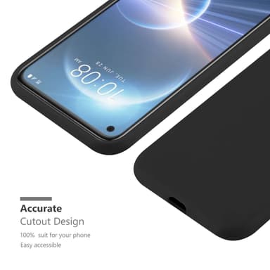 Suojakuori HTC Desire 22 PRO Kotelo (Musta)