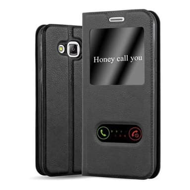 Lompakkokotelo Samsung Galaxy J5 2015 Case (Musta)