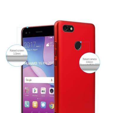 Huawei Y6 PRO 2017 Suojakuori Kotelo Cover (Punainen)