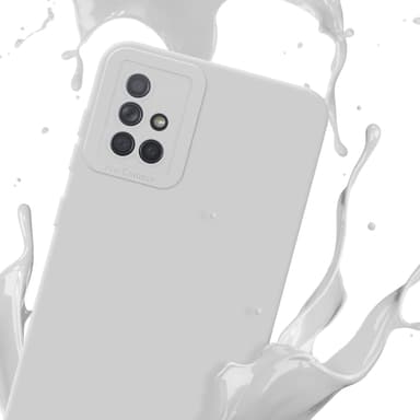 Samsung Galaxy A71 4G Suojakuori Kotelo (Valkoinen)