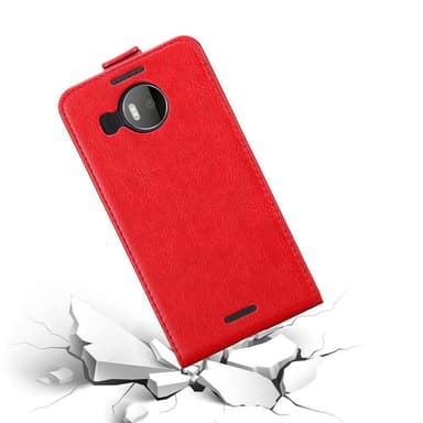 Nokia Lumia 950 XL Suojakuori Lompakkokotelo (Punainen)