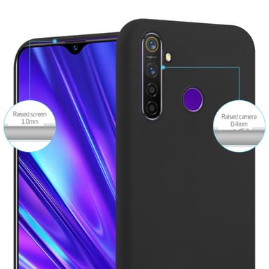 Suojakuori Realme 5 / 5i / 6i / C3 Kotelo (Musta)