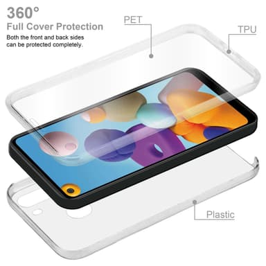 Samsung Galaxy A21 Suojakuori Cover (Läpinäkyvä)