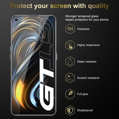 Realme GT / GT Neo 2T / Q3 PRO Näytönsuoja Karkaistu