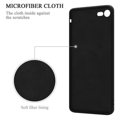 iPhone 7 / 7S / 8 / SE 2020 Suojakuori Kotelo (Musta)