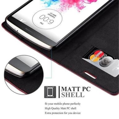 LG G3 Suojakuori Lompakkokotelo (Punainen)