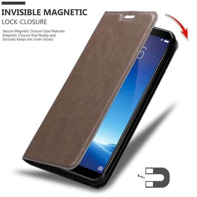 Vivo Y71 Suojakuori Lompakkokotelo (Ruskea)