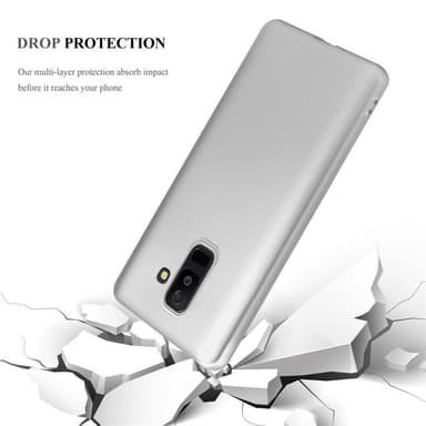 Samsung Galaxy A6 PLUS 2018 Suojakuori Kotelo (Hopea)