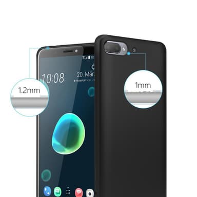 HTC Desire 12 PLUS Suojakuori Kotelo (Musta)