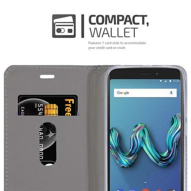 WIKO TOMMY 3 Suojakuori Lompakkokotelo (Sininen)
