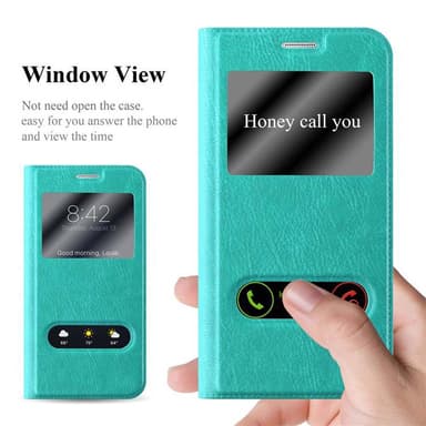 Lompakkokotelo Samsung Galaxy NOTE 5 Case (Turkoosi)