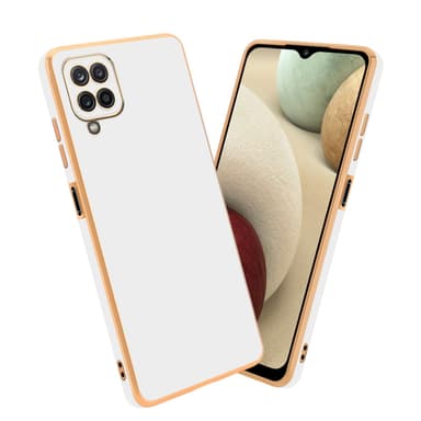 Samsung Galaxy A12 / M12 Suojakuori Cover (Valkoinen)
