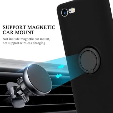 iPhone 7 / 7S / 8 / SE 2020 Suojakuori Kotelo (Musta)