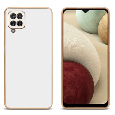 Samsung Galaxy A12 / M12 Suojakuori Cover (Valkoinen)