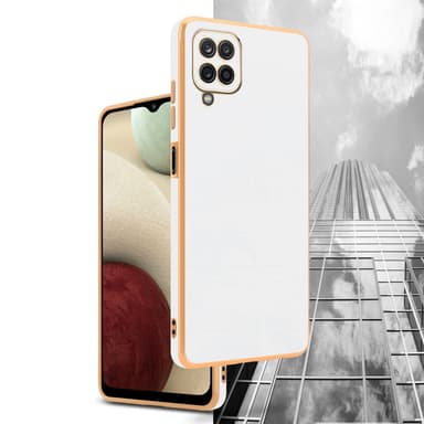 Samsung Galaxy A12 / M12 Suojakuori Cover (Valkoinen)