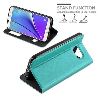 Lompakkokotelo Samsung Galaxy NOTE 5 Case (Turkoosi)